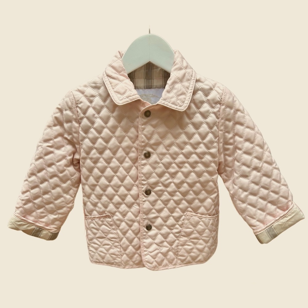 Burberry | Pink Quilted Toddler Jacket (18mo)
